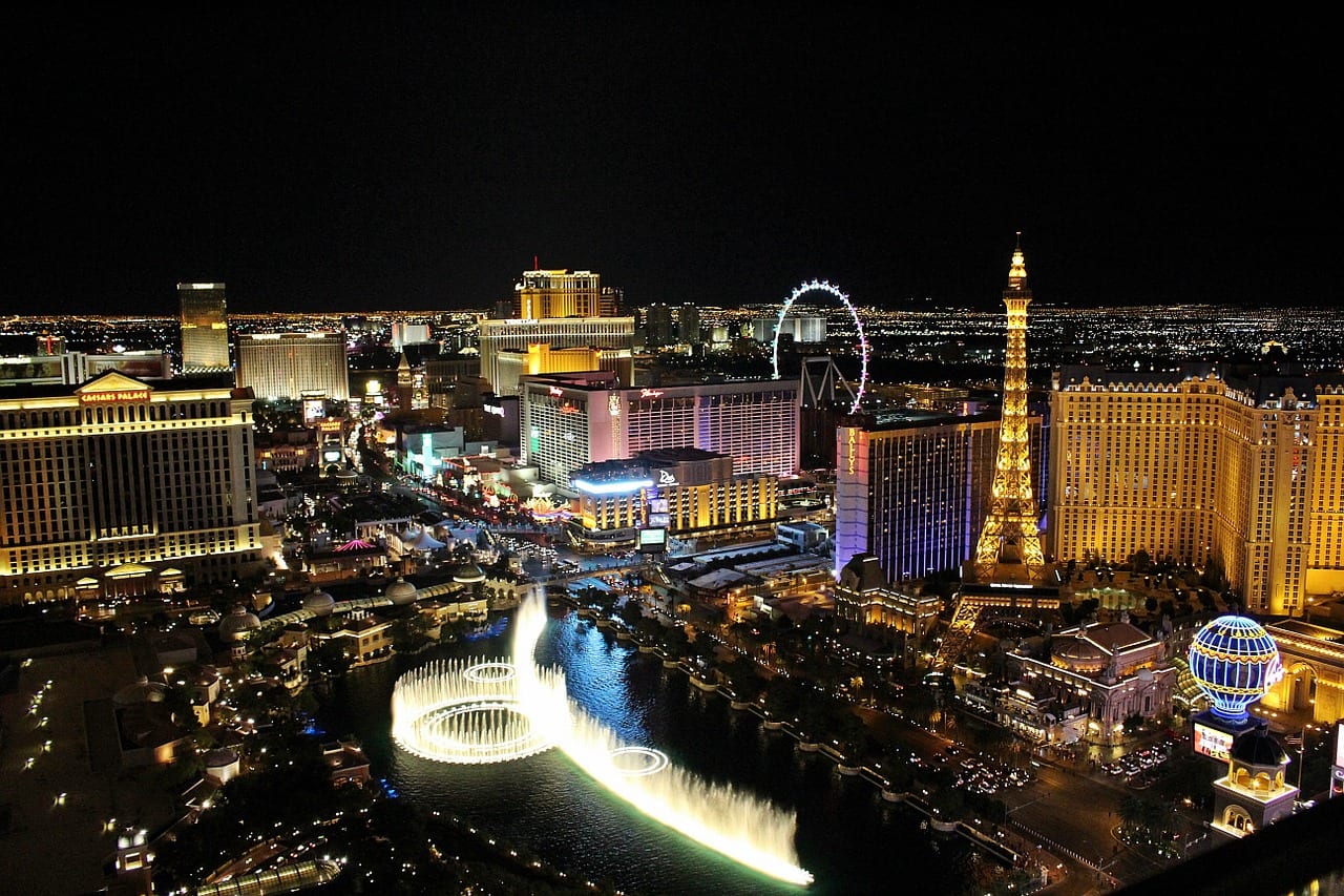 Image of Las Vegas skyline at night