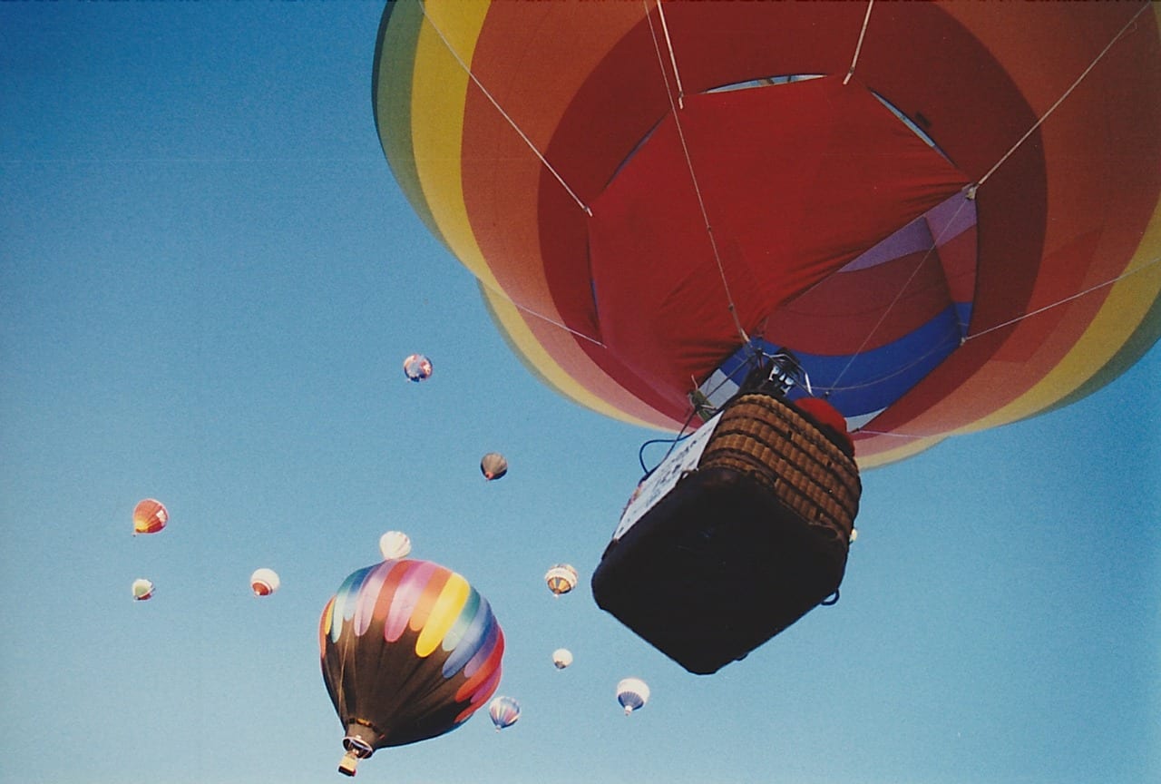 Image of hot air balloons in Albuquerque
