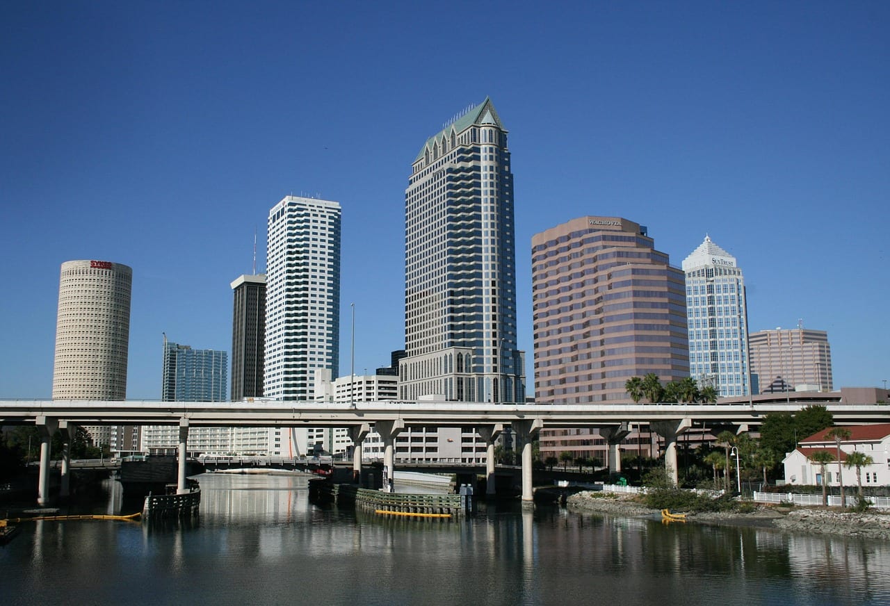 Image of the downtown area where we provide Tampa answering service