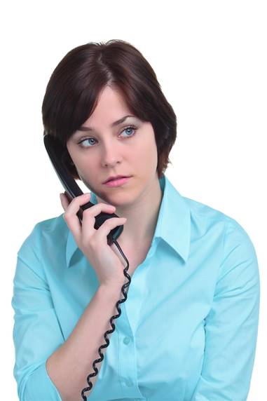 business woman using phone