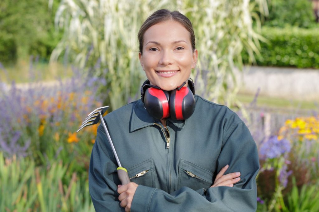 female landscaper